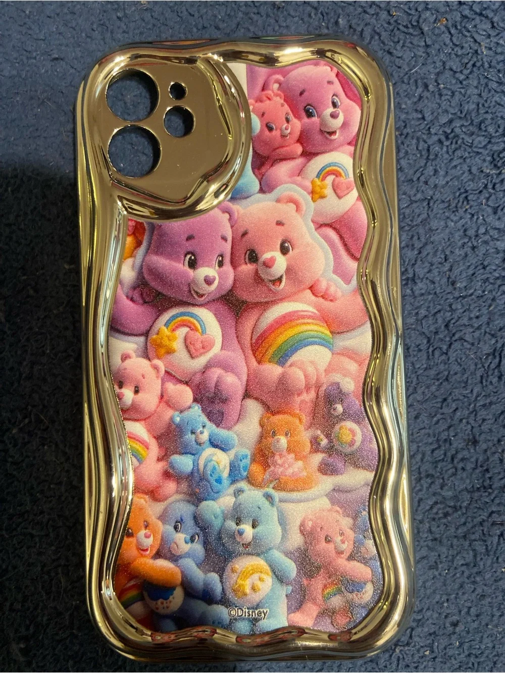 Disney Care Bears Gold-Trim iPhone 11 or 11 plus Case - Rainbow Design